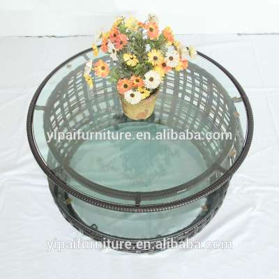 Chinese glass tea table design end table YPRGT1