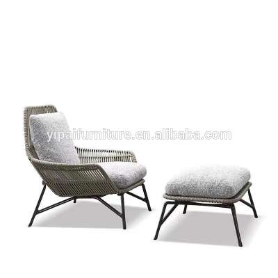 Nordic outdoor sofa rattan single sofa small tea table combination designer creative rattan chair patio balcony tables and chair