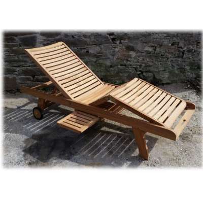 Beach chair swimming pool lounge Chair  wood chair balcony patio folding