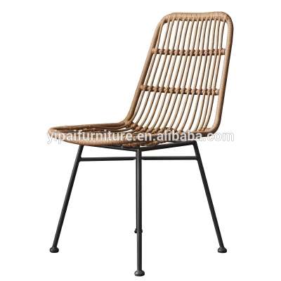 Outdoor leisure iron rattan chair balcony leisure dining chair individual dining chair commercial home stay rattan desk and ch