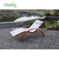 leisure ways wooden swimming pool furniture outdoor used chaise lounge