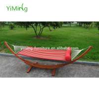 Hot sale outdoor used wooden swing hammock bed