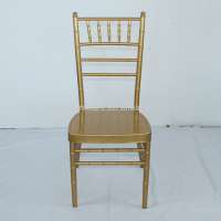 used hotel chair metal chiavari chair in gold color polish YC702