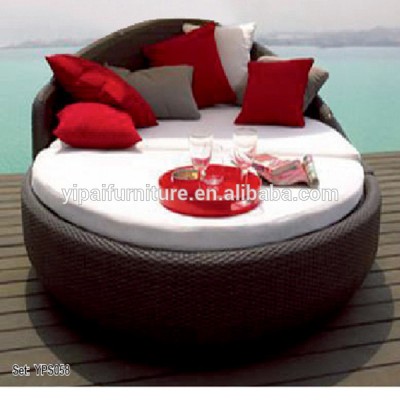 multi-purpose double deck outdoor round sofa bed YPS058